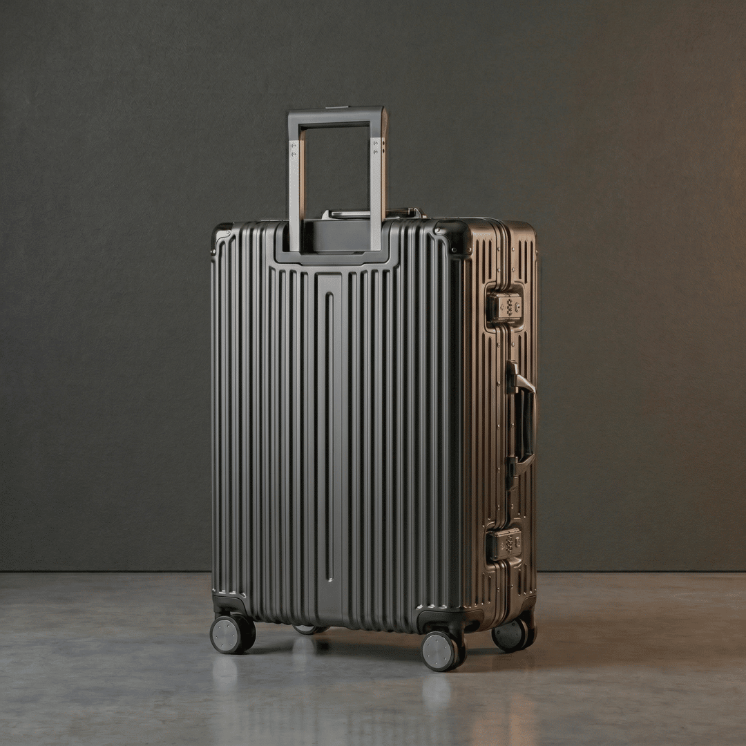 VALIJA AUMAX ALLUMIA GREY / GUNMETAL MEDIANA 24" DOBLE TSA