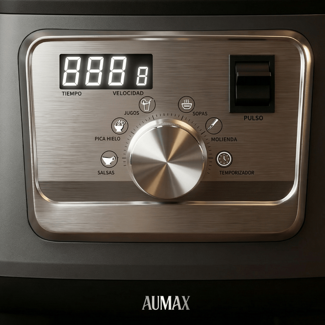 Licuadora Profesional TITANIO Silver INSONORIZADA 1600 WATTS AUMAX