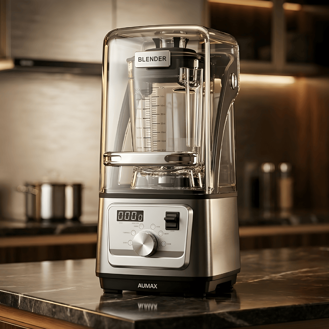 Licuadora Profesional TITANIO Silver INSONORIZADA 1600 WATTS AUMAX