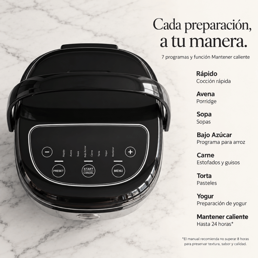 Olla arrocera digital AUMAX NEO 3 litros 500W multifunción