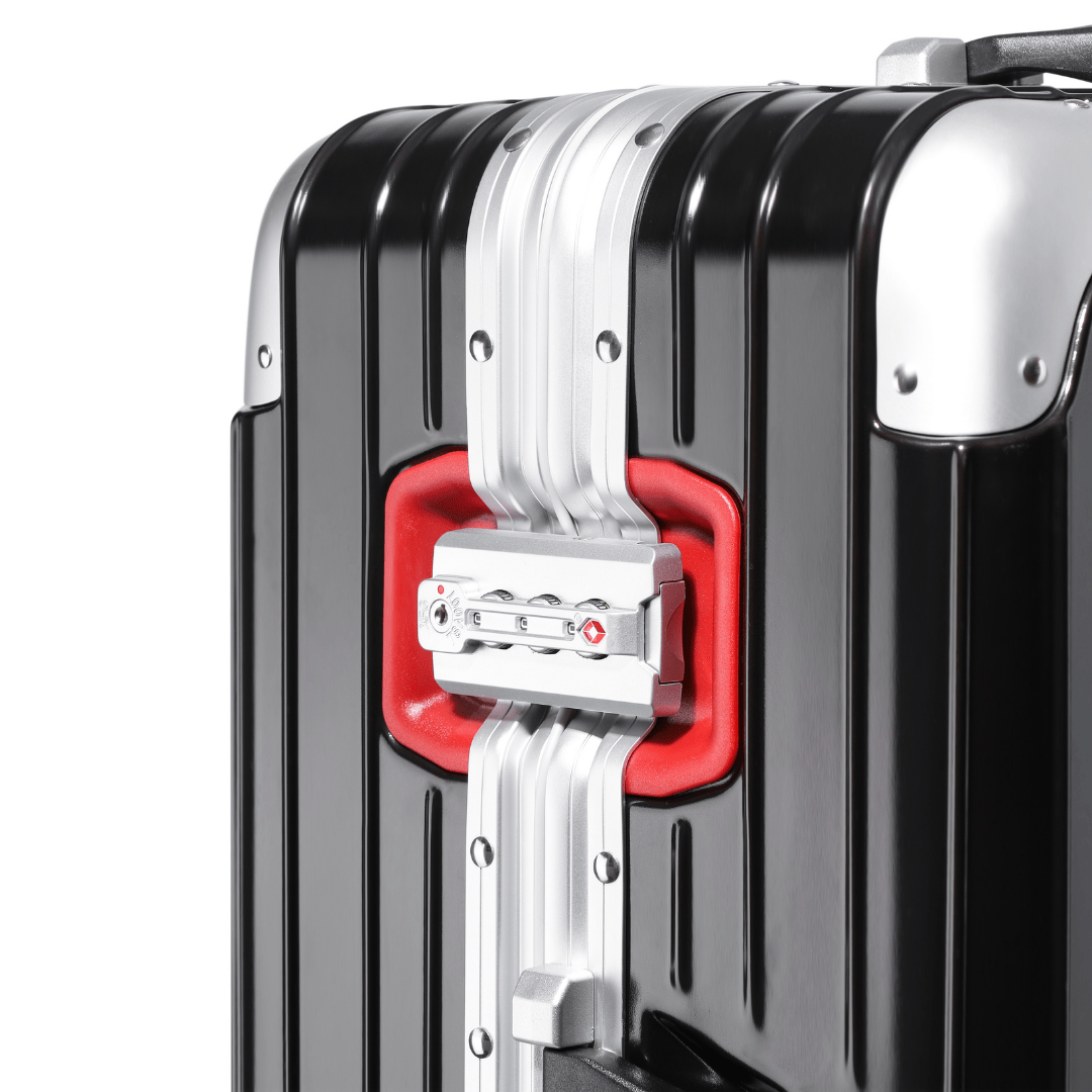 VALIJA MAGNA BLACK / RED EDITION GRANDE 28" TSA AUMAX