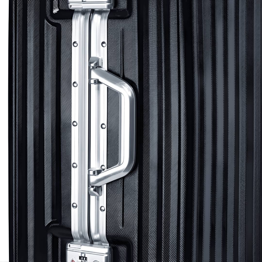 VALIJA LUXOR BLACK / SILVER CARRY ON 20" ABS+PC-4013G TSA AUMAX