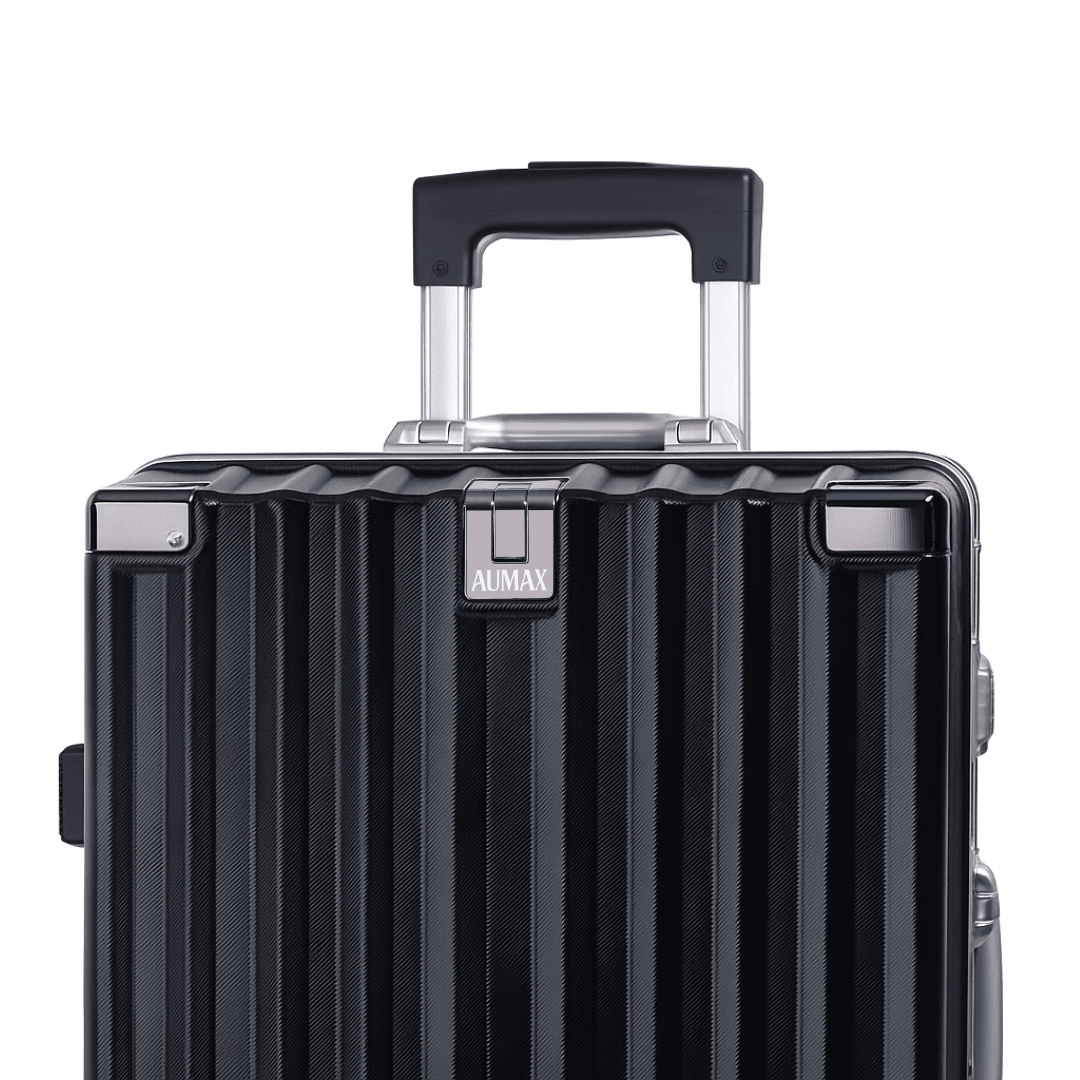 VALIJA LUXOR BLACK / SILVER CARRY ON 20" ABS+PC-4013G TSA AUMAX