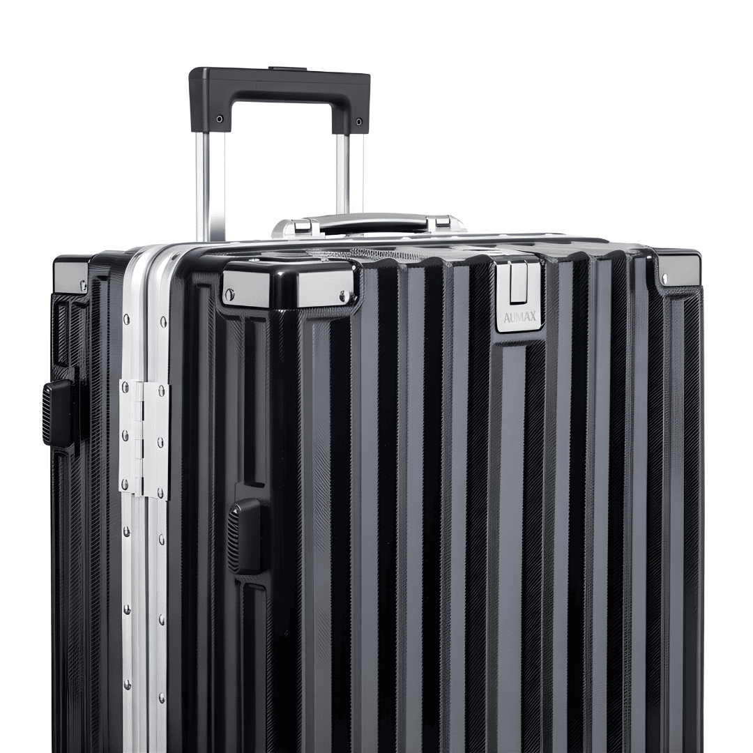 VALIJA LUXOR BLACK / SILVER CARRY ON 20" ABS+PC-4013G TSA AUMAX