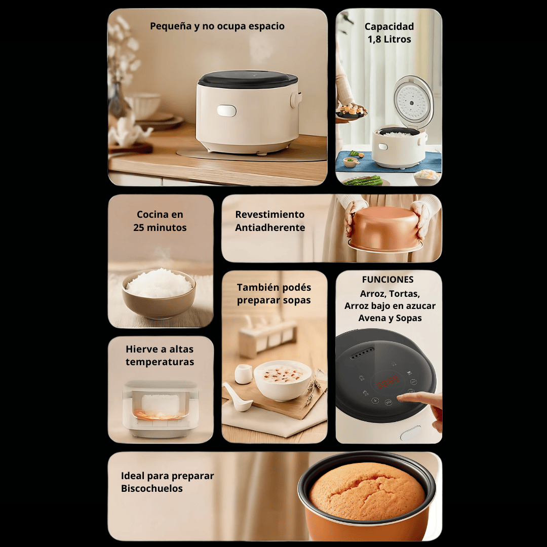 OLLA ARROCERA DIGITAL RICEPRO JWS-777AB 1.8 LITROS AUMAX