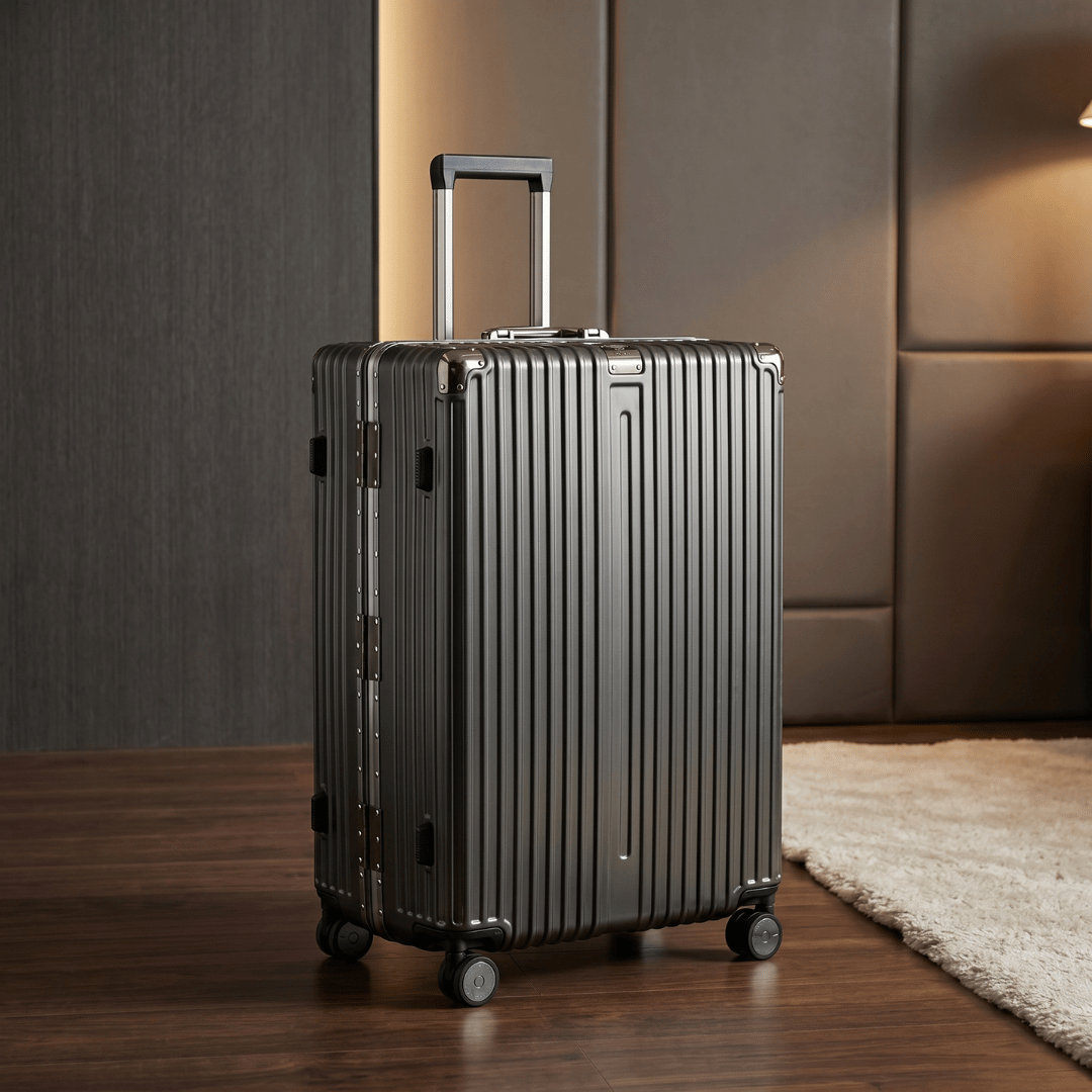 VALIJA AUMAX ALLUMIA GREY / GUNMETAL GRANDE 28" MARCO DE ALUMINIO
