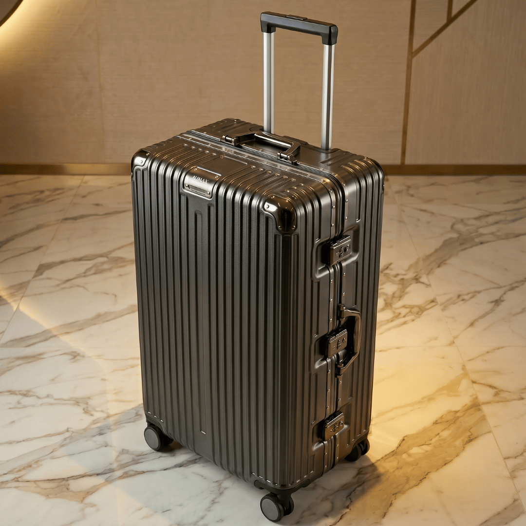 VALIJA AUMAX ALLUMIA GREY / GUNMETAL GRANDE 28" MARCO DE ALUMINIO