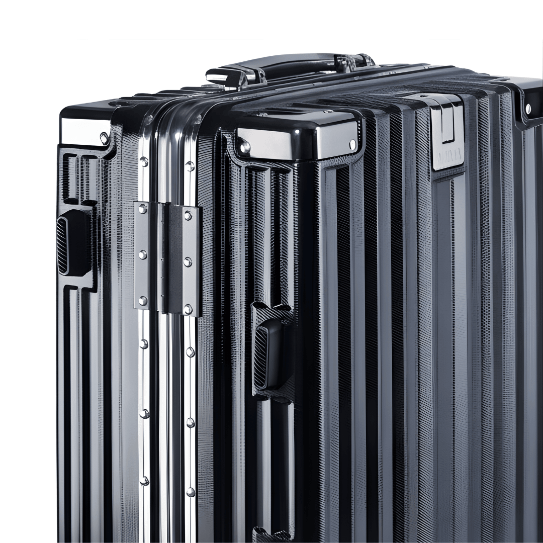 VALIJA LUXOR BLACK / GUNMETAL GRANDE 28" ABS+PC-4013G TSA AUMAX