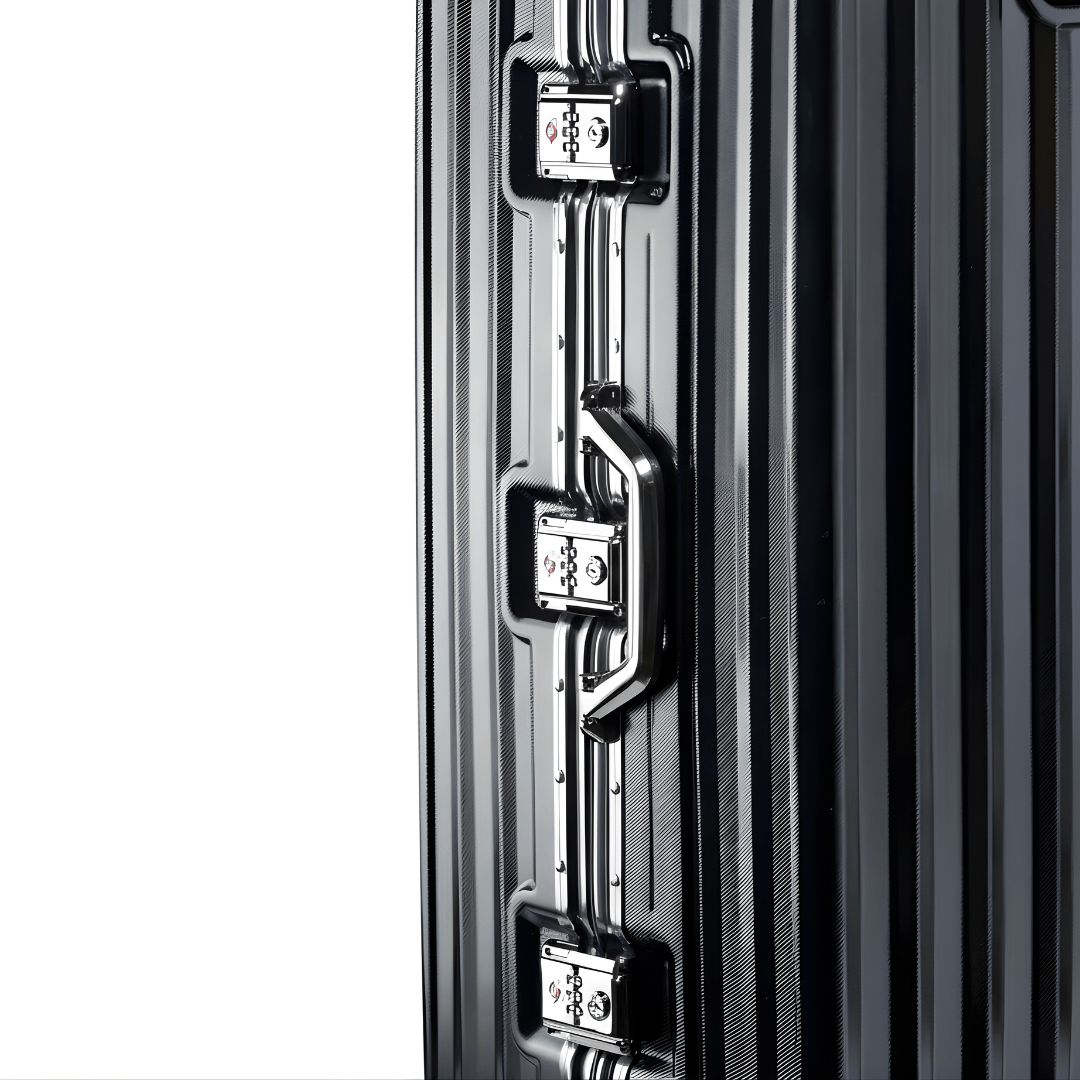 VALIJA LUXOR BLACK / GUNMETAL GRANDE 28" ABS+PC-4013G TSA AUMAX