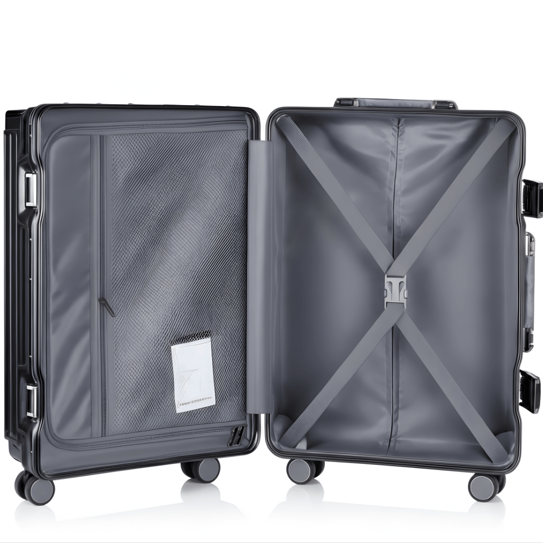 VALIJA ALLUMIA GREY / GUNMETAL CABINA 20" ABS+PC-4024G TSA AUMAX