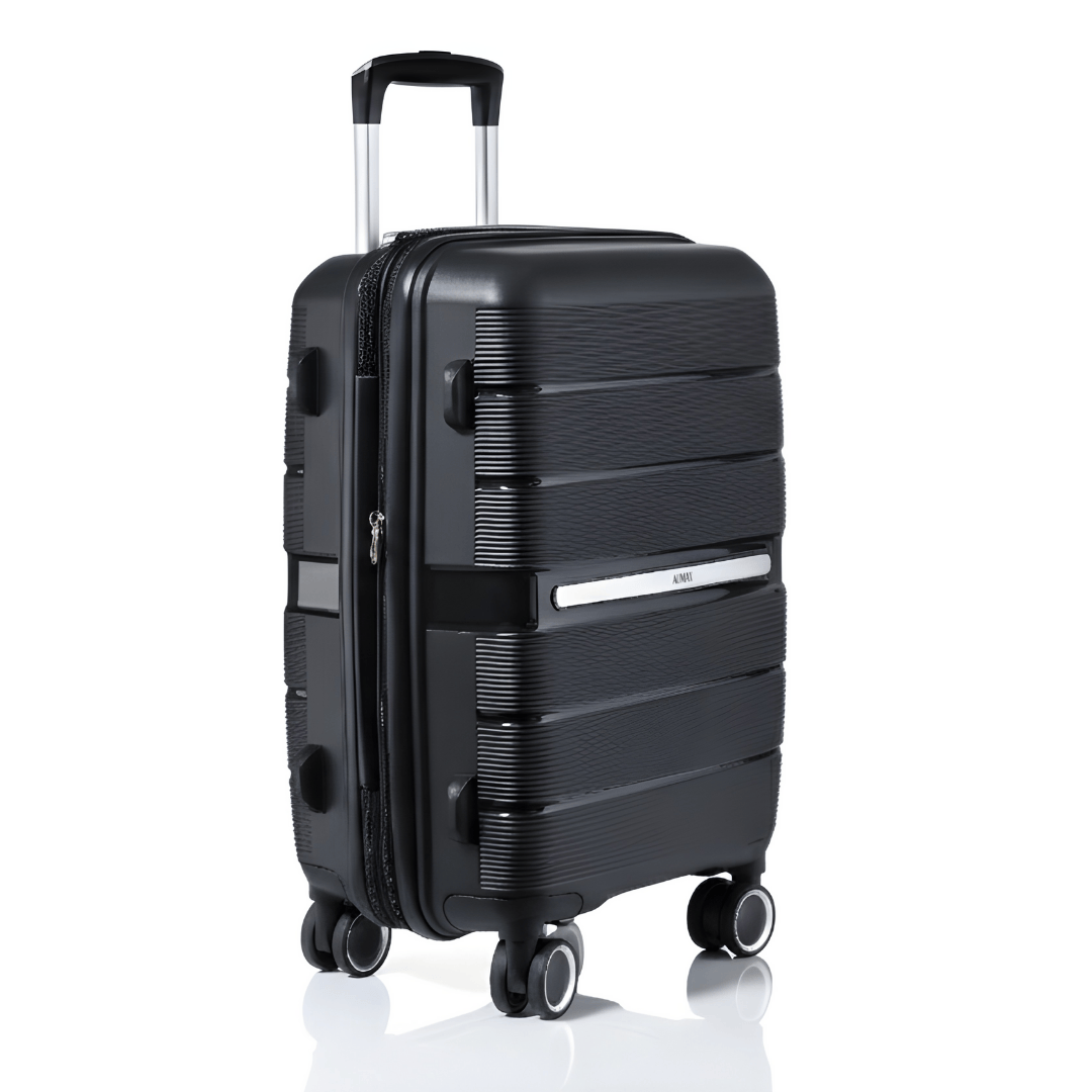VALIJA ELEGANCE BLACK CARRY ON 20" PP-3031G TSA AUMAX