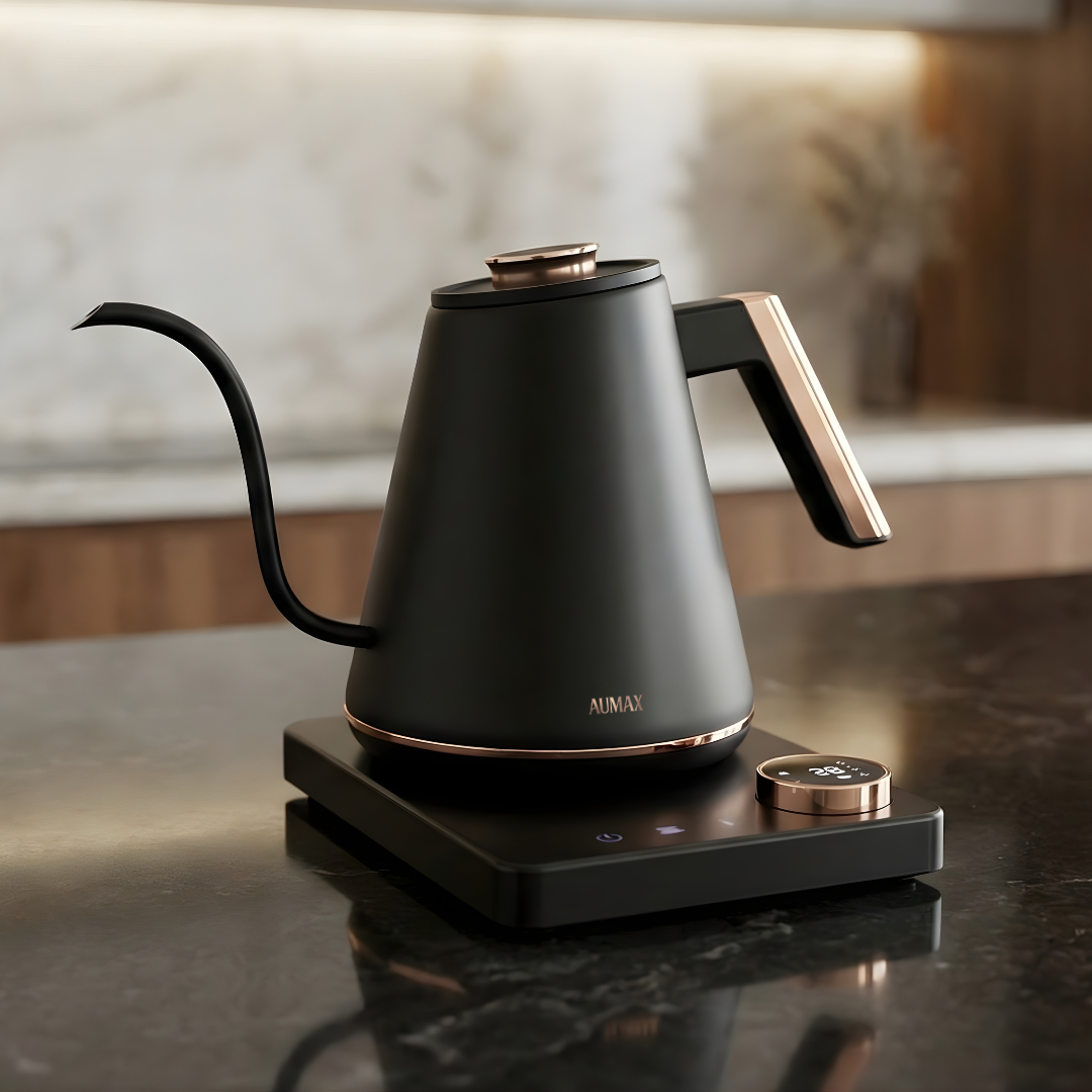 Pava Eléctrica Digital AUMAX Atila | Black Rose Edition | 1 Litro