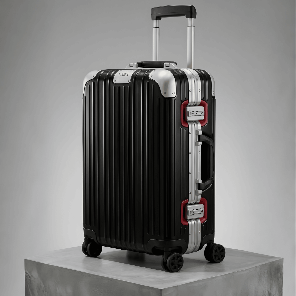 VALIJA MAGNA BLACK / RED EDITION CARRY ON 20"  TSA AUMAX