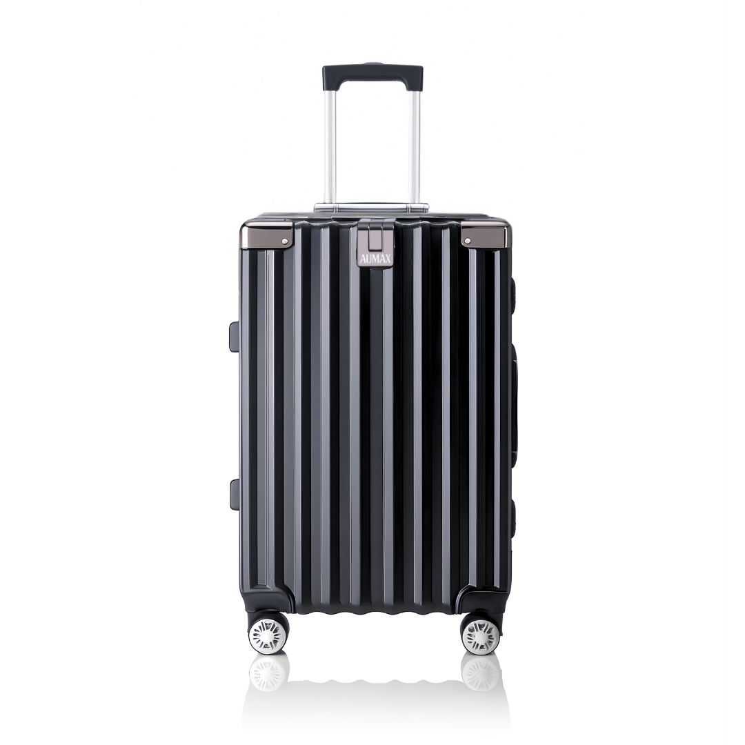 VALIJA LUXOR BLACK / SILVER MEDIANA 24" ABS+PC-4013G TSA AUMAX