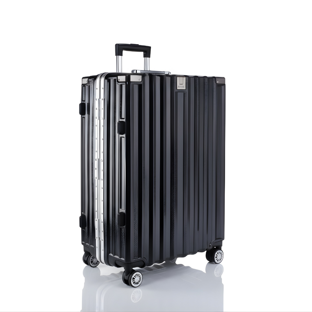 VALIJA LUXOR BLACK / SILVER MEDIANA 24" ABS+PC-4013G TSA AUMAX