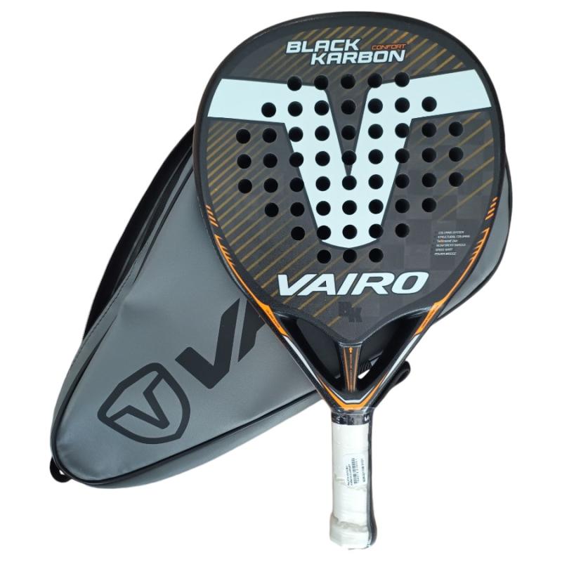 Paleta de padel Vairo Black Karbon Confort