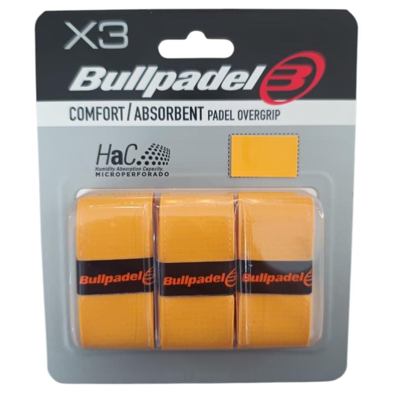 Cubregrip Bullpadel microperforado Comfort/Absorvent Padel blister x 3 unidades