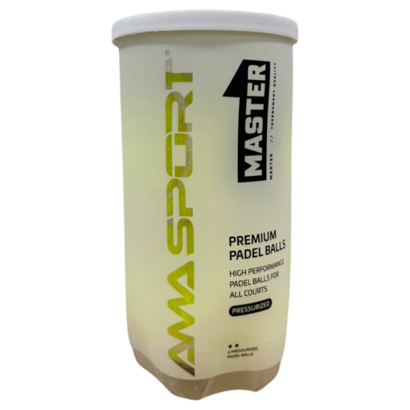 Pelota de padel Amasport Master tubo x2 unidades