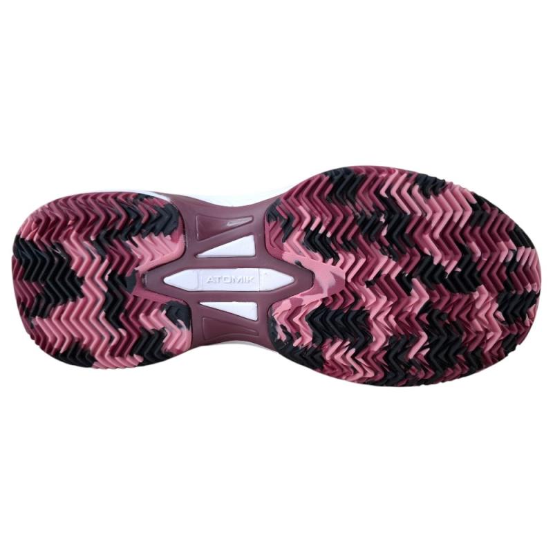 Zapatilla Atomik Padel Legend Negro/Fucsia dama