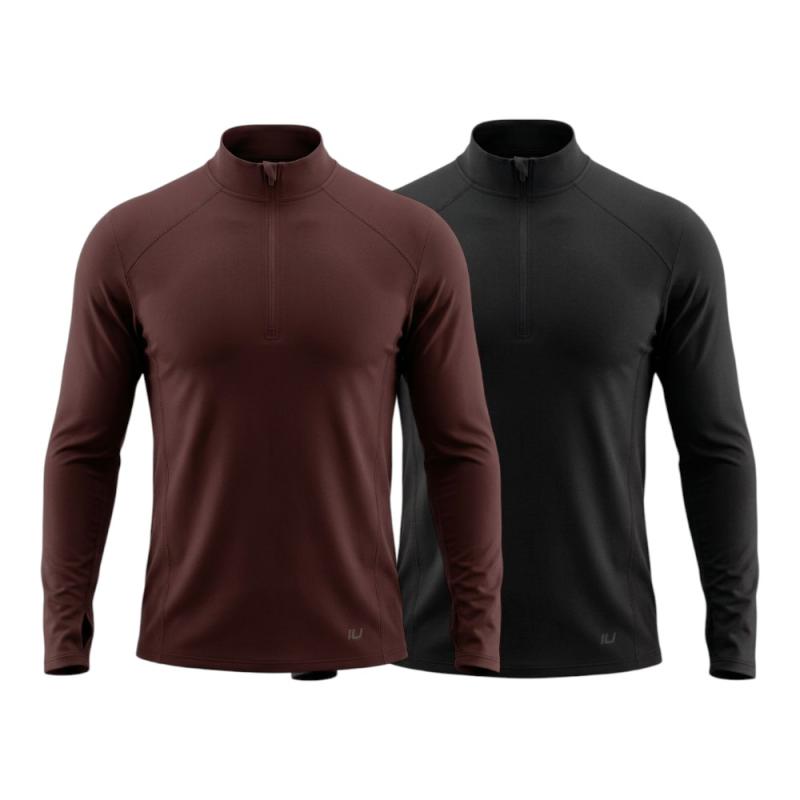 Buzo IU Halo 1/2 zip caballero