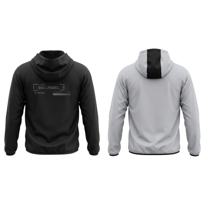 Campera Bullpadel Buces Reversible Negro/Piedra caballero