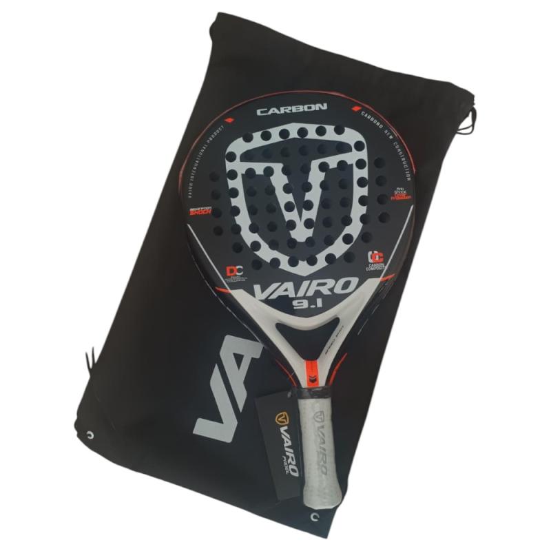 Paleta de padel Vairo Carbon 9.1 White
