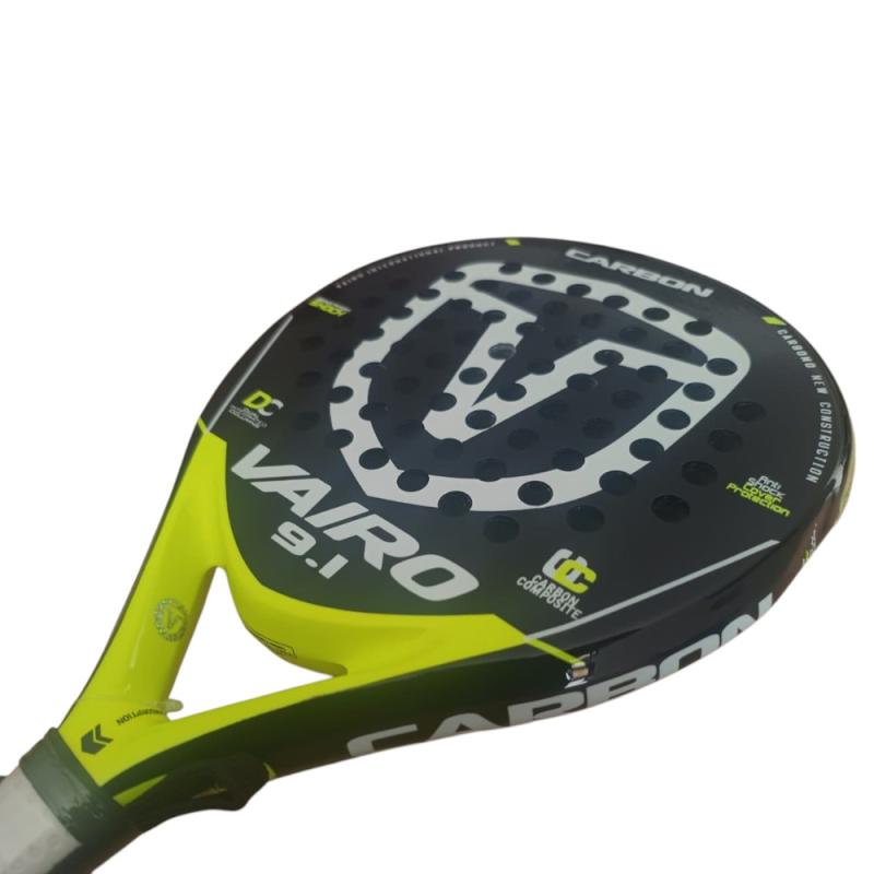 Paleta de padel Vairo Carbon 9.1 Yellow
