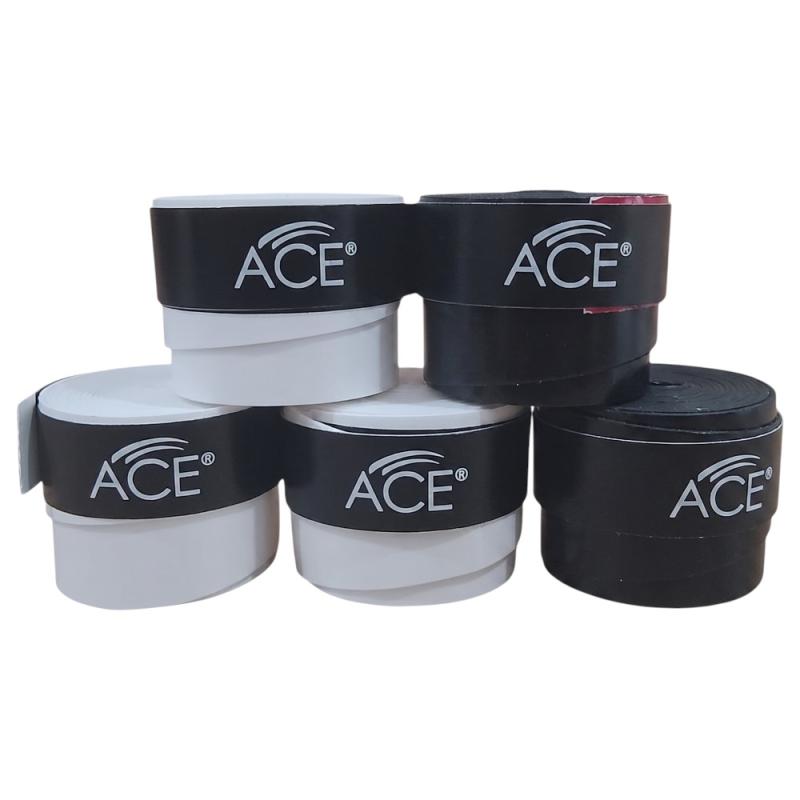 Cubregrips ACE lisos Blanco/Negro caramelera x60 u
