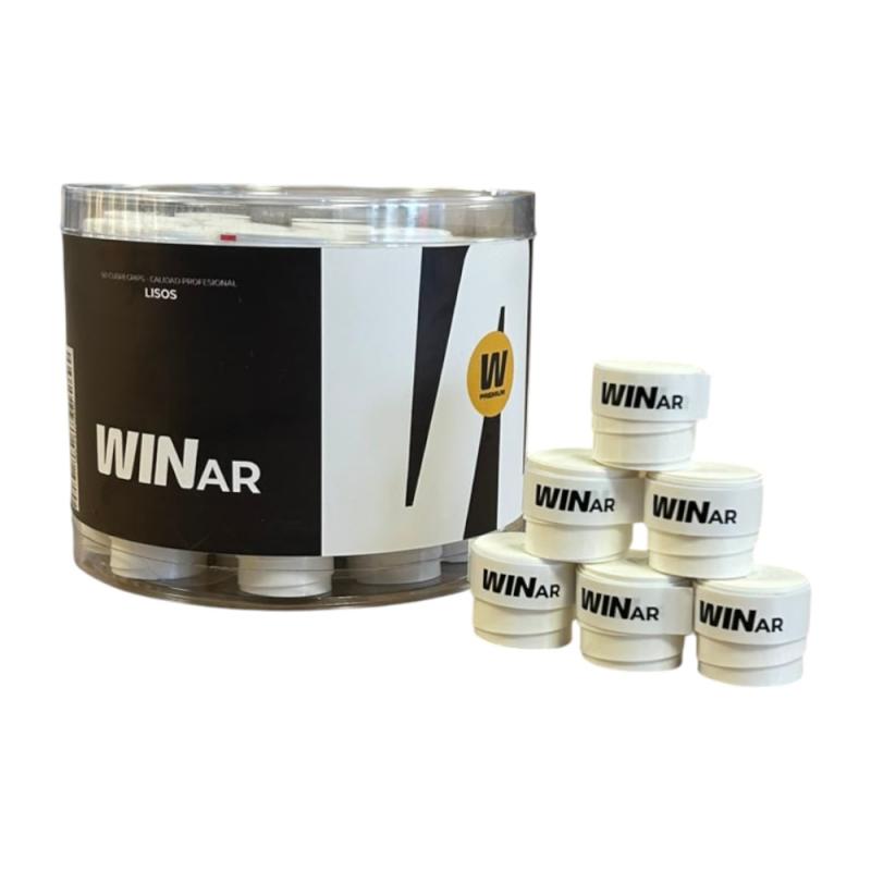 Cubregrips WinAr Premium Lisos blanco caram. x 60 u.