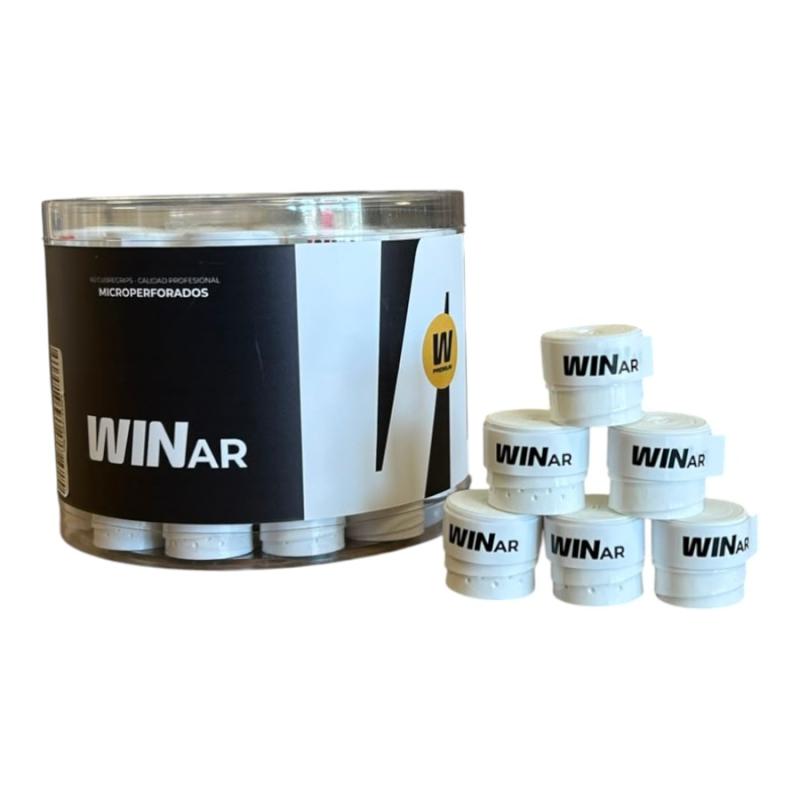 Cubregrips WinAr Premium perforados blanco caram. x 60