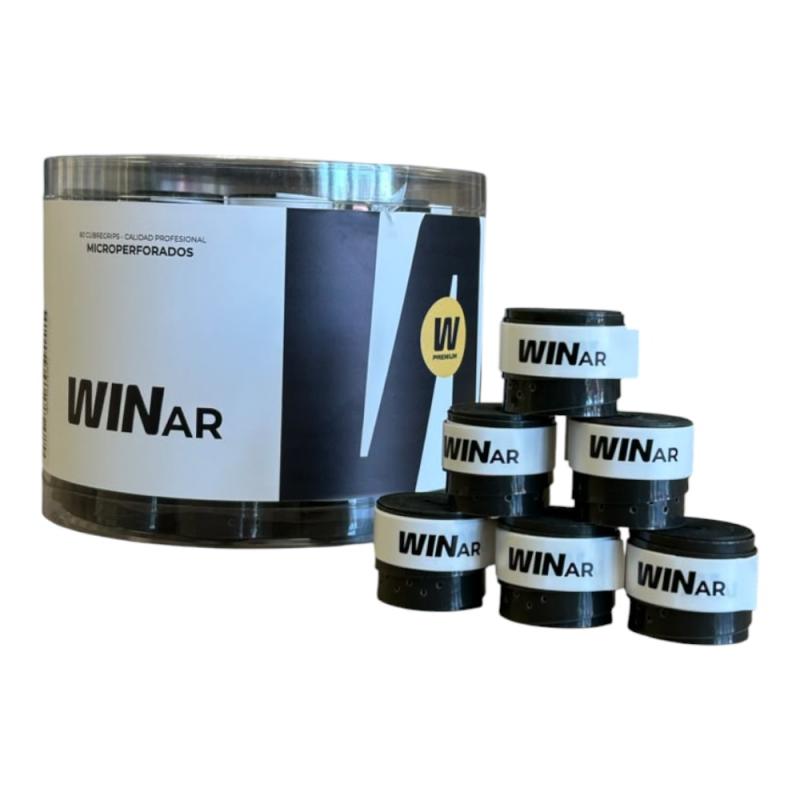 Cubregrips WinAr Premium perforados negro caram. x 60