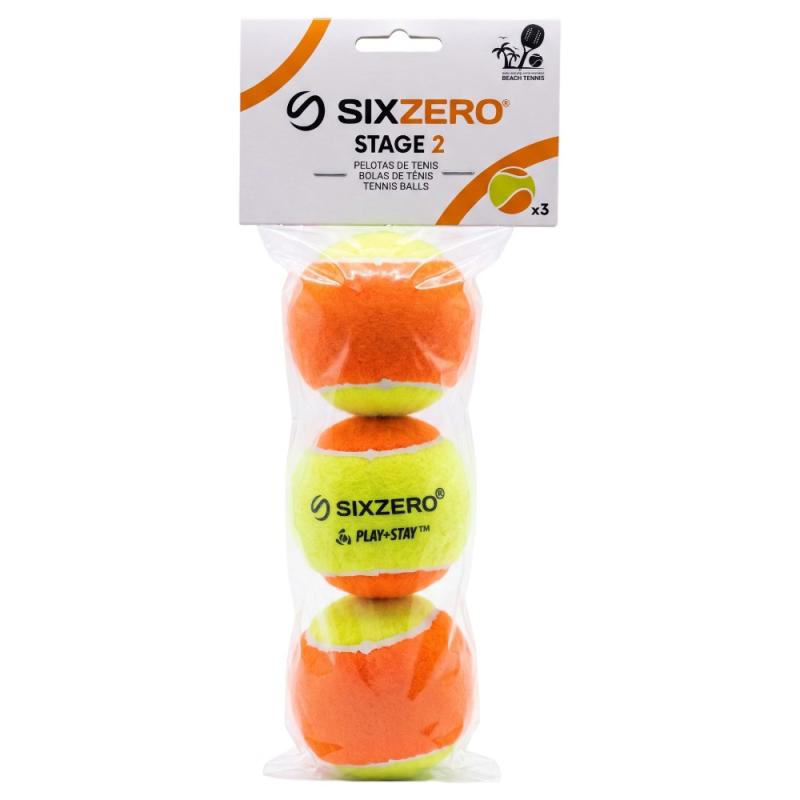 Pelota Sixzero Stage 2 Punto Naranja x3