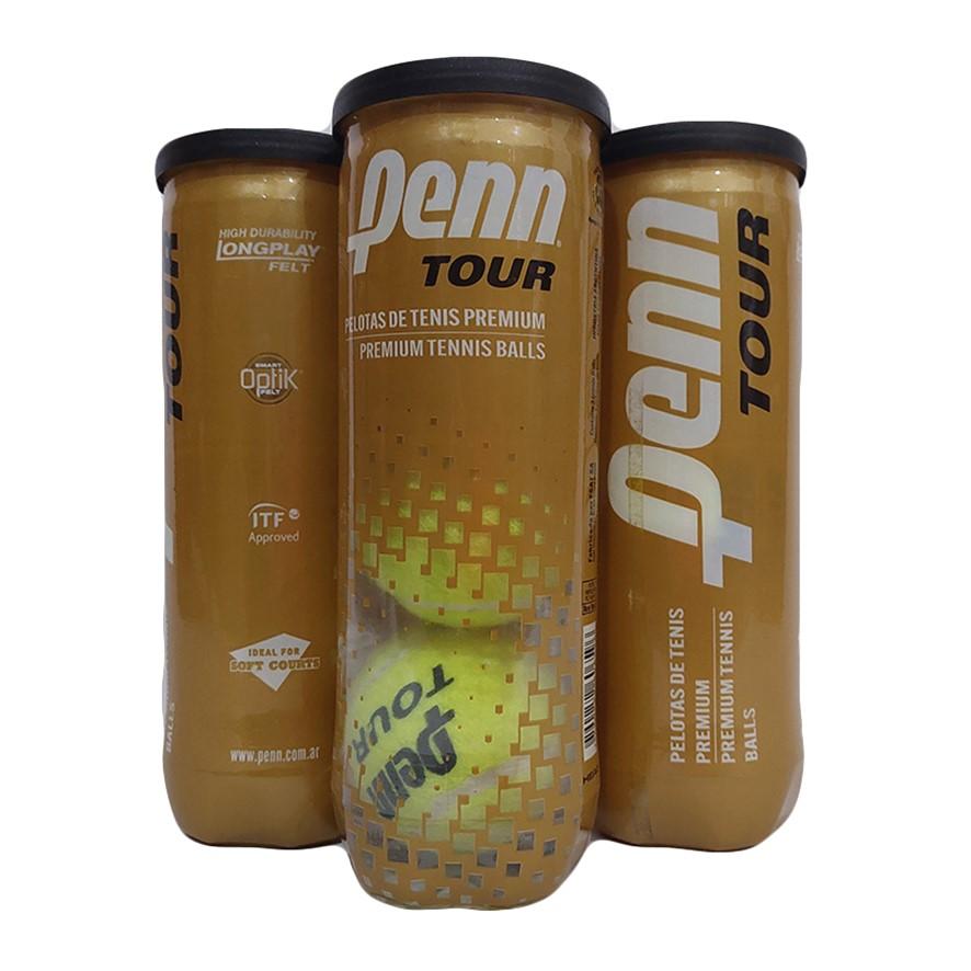 Pelota de tenis Penn Tour tubo x 3 unidades