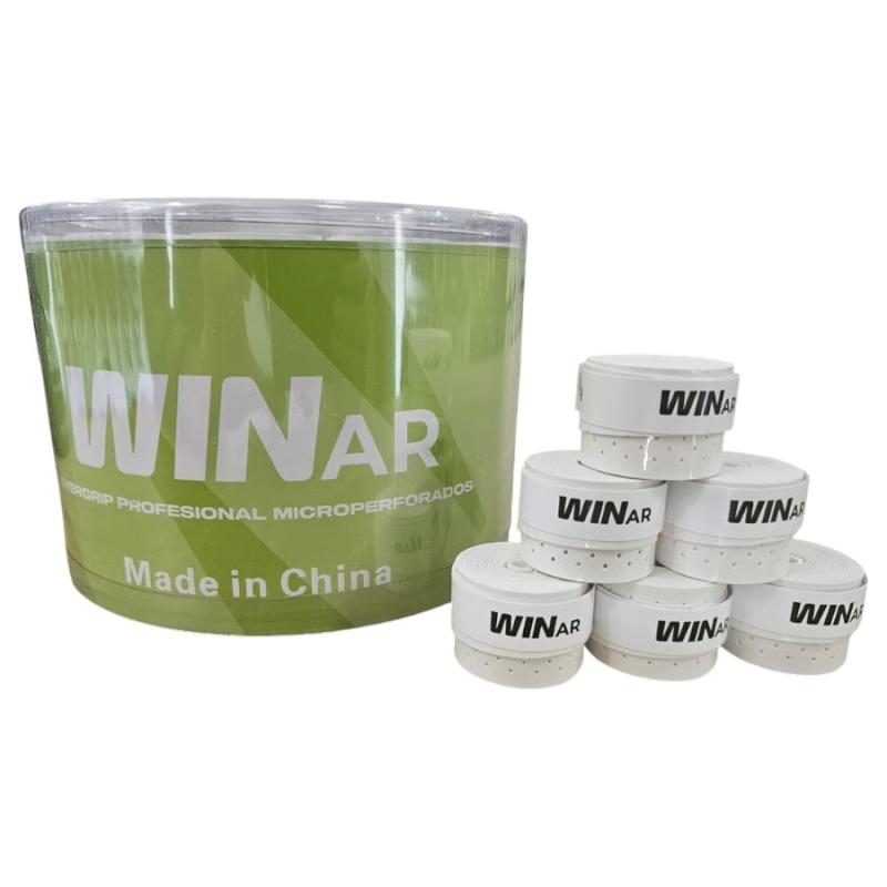 Cubregrips WinAr blancos Perforados caram. x 60 u.