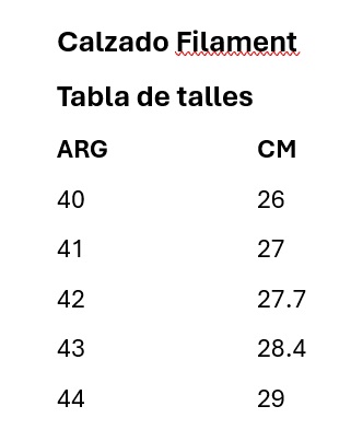 Zapatillas Filament Smash Negro/Naranja caballero