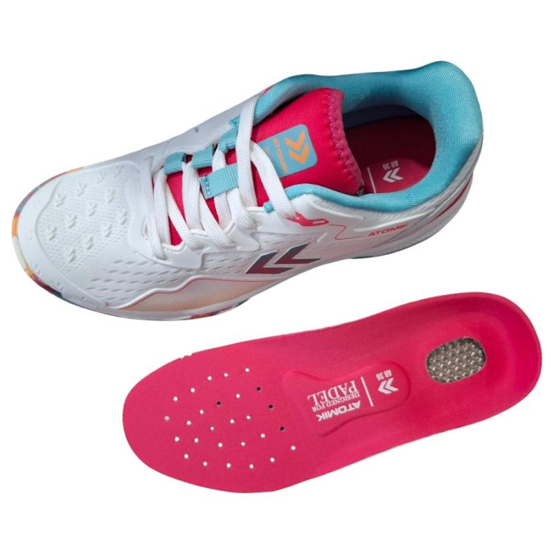 Zapatilla Atomik Padel Legend II Blanco/Fucsia dama