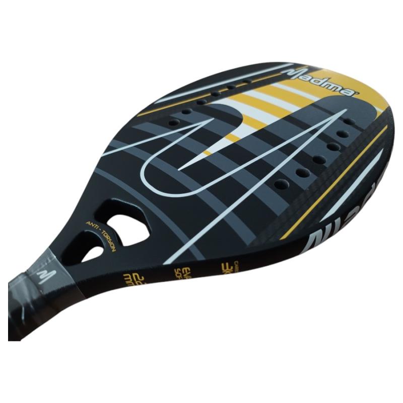 Paleta de Beach Tennis Madma Pro Label Carbono 3K Eva Soft