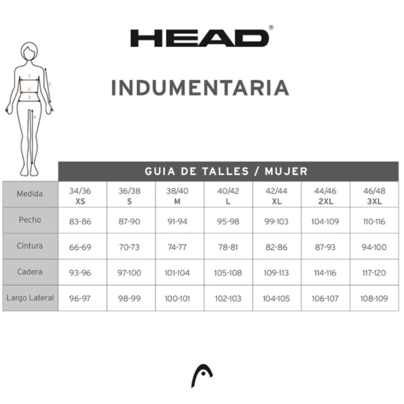 Pollera con calza Head Performance Skort
