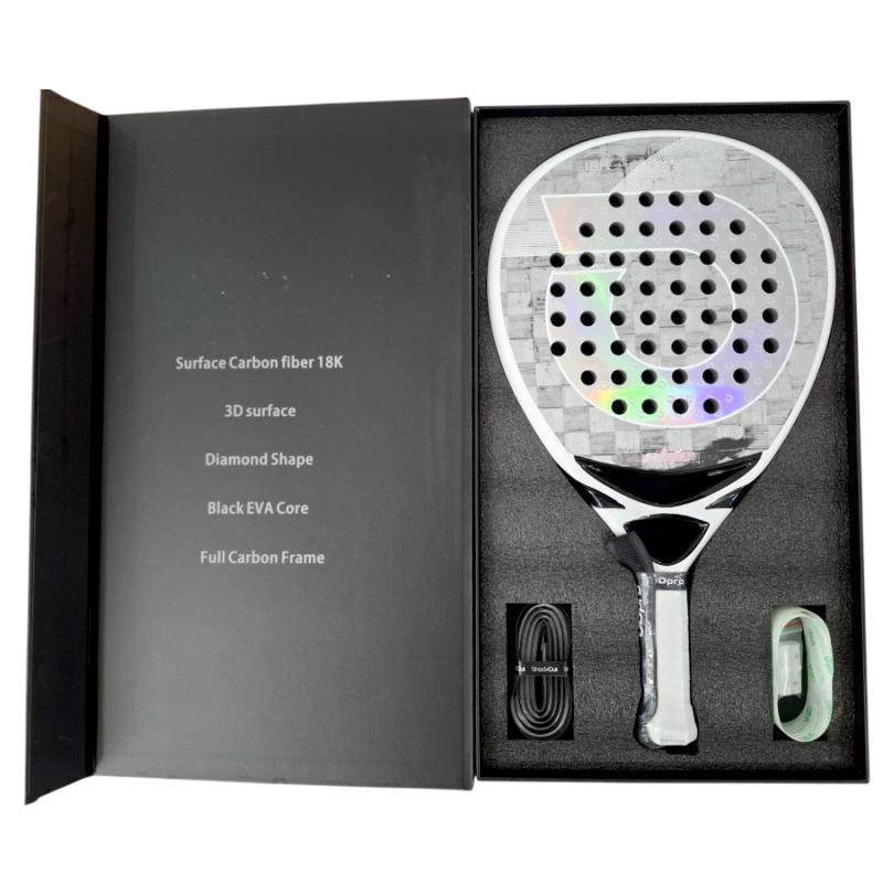 Paleta de padel OdPro Elite White Luxury 18K