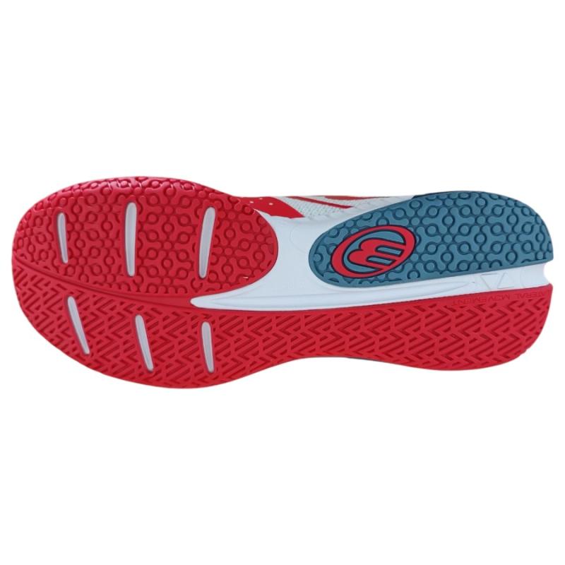 Zapatilla Bullpadel Comfort 23V Blanco/Rojo