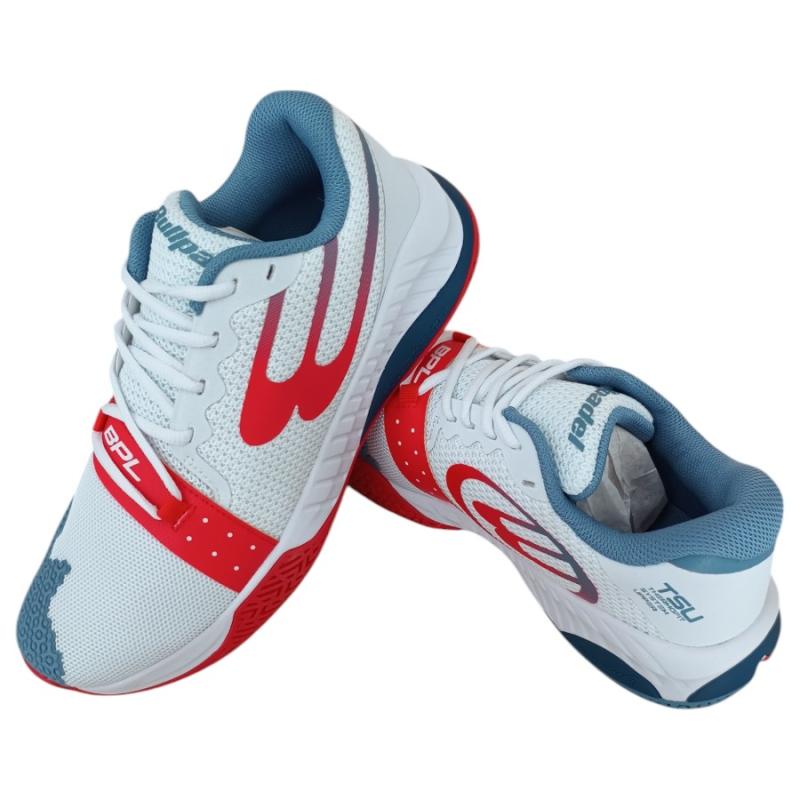 Zapatilla Bullpadel Comfort 23V Blanco/Rojo