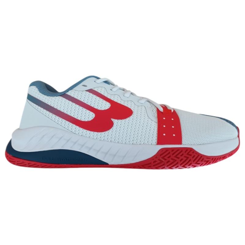 Zapatilla Bullpadel Comfort 23V Blanco/Rojo