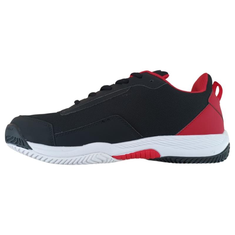 Zapatilla Bullpadel Bowi 25V Negro/Rojo