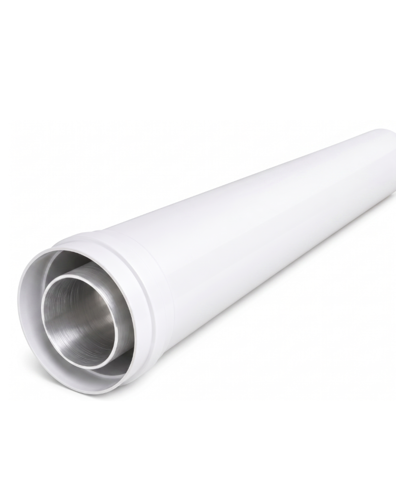PROLONGACION 2M PVC COAXIAL CALDERA CONVENCIONAL BAXI 60/100