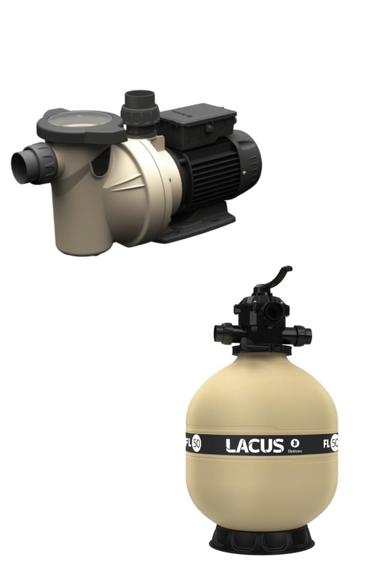 COMBO FILTRO FL-50 CON BOMBA FIT-75 + AQUA PUL