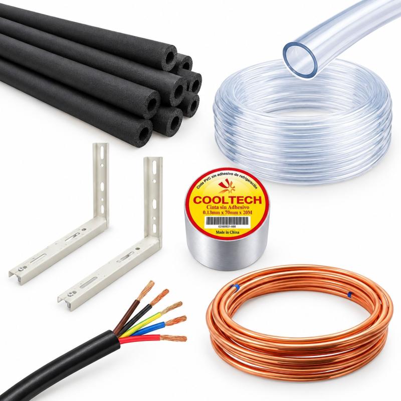 KIT INSTALACION AIRE ACONDICIONADO 2300 f  1/4 - 3/8