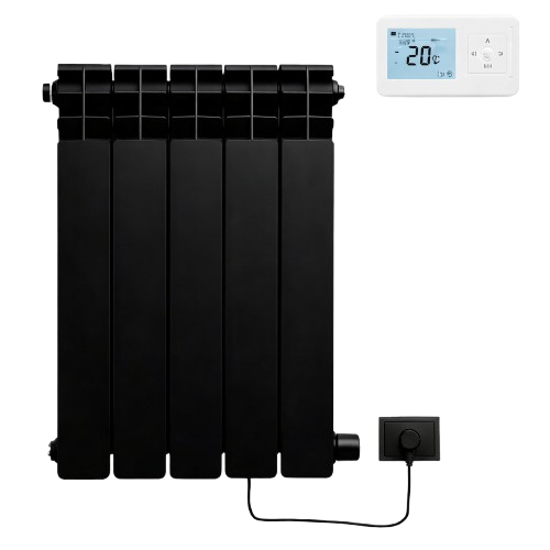 RADIADOR ELECTRICO BLACK 1000W CON TERMOSTATO INALAMBRICO 7 ELEMENTOS