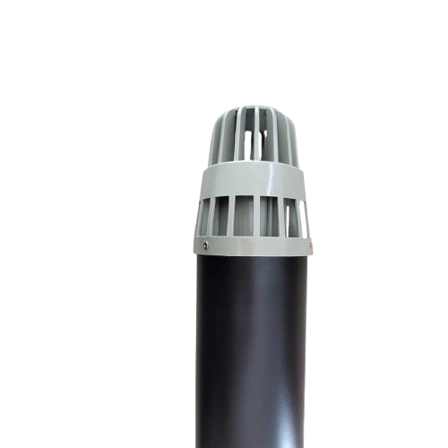 KIT CODO Y TUBO COAX 60/100 TERMIN NEGRO