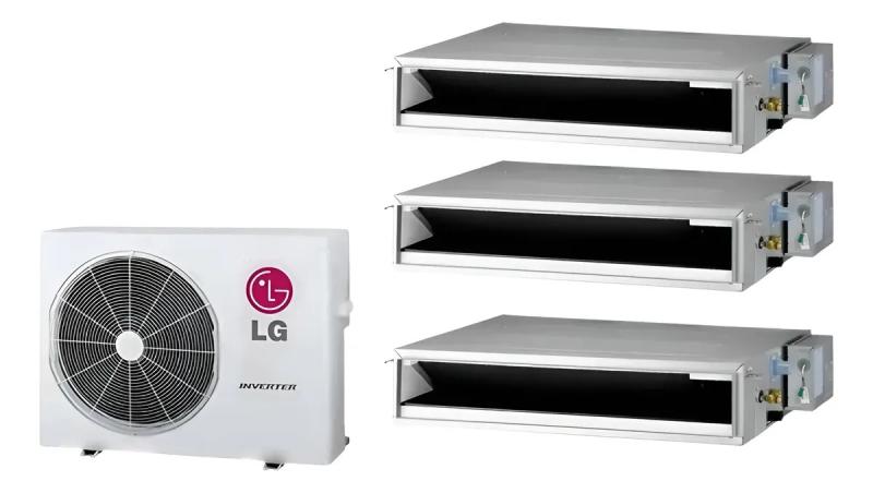 CONJUNTO MULTISPLIT LG BAJA SILUETA 2 X 2300 FG + 1 X 4500 FG + COND. LG MULTI F INVERTER -36 9000 FRG -R32 + CR ALAMBRICO