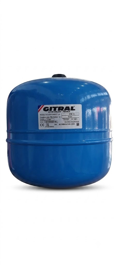 VASO DE EXPANSION GITRAL HIDROBLUE HIDRONEUMATICO 12L 3/4